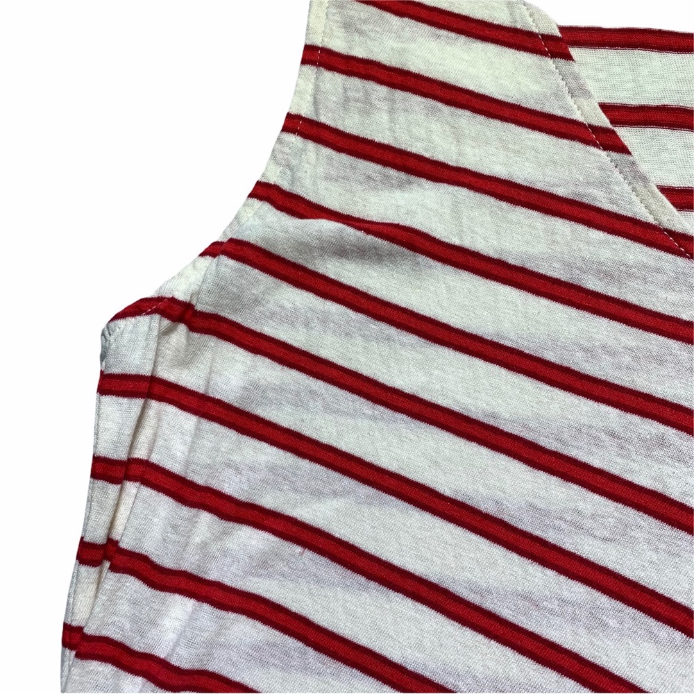 Madewell Red Stripe Linen Dress - Picture 9 of 11